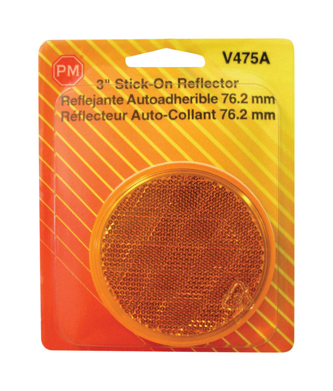 Peterson Amber Round Reflector 1 pk