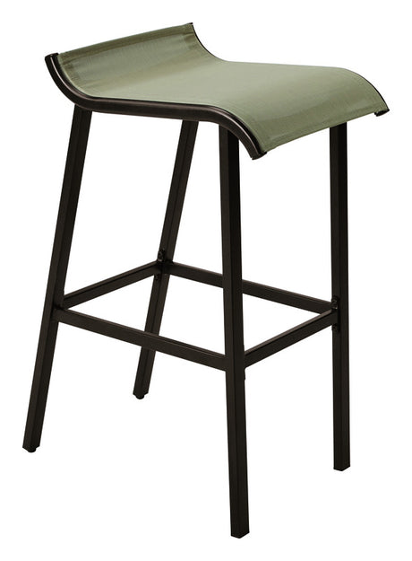 Living Accents Gray Steel Modern Bar Stool