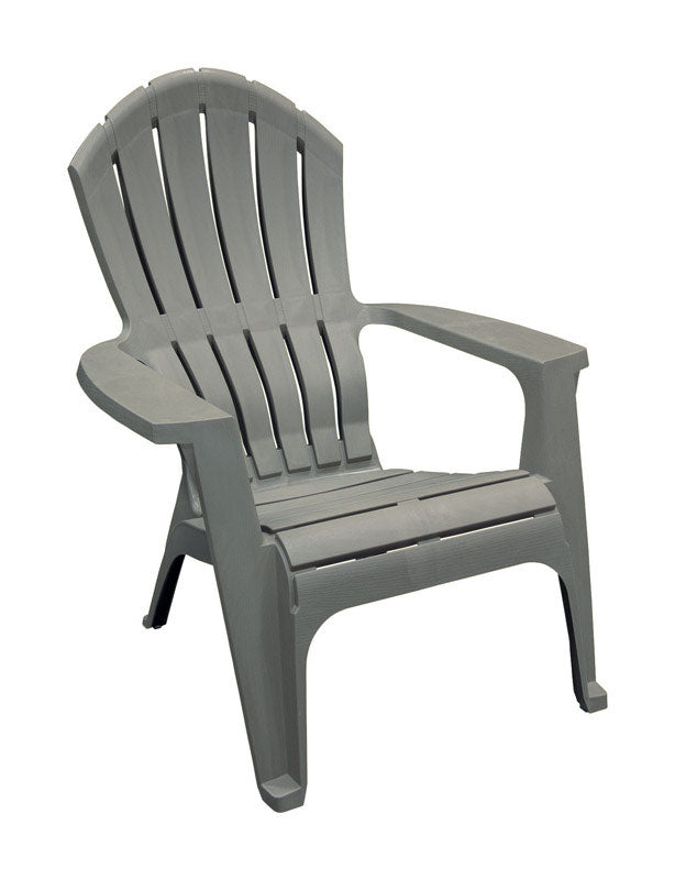 Adams RealComfort Gray Polypropylene Frame Adirondack Chair