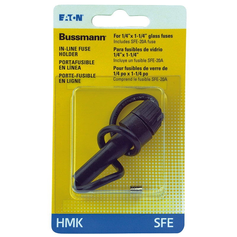 Bussmann 30 amps SFE Black In-Line Fuse Holder 1 pk