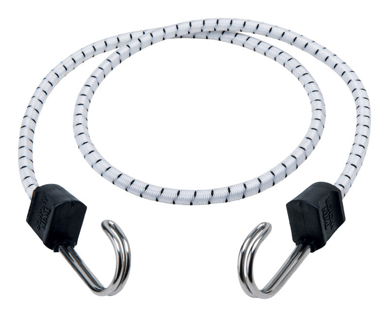 Keeper Marine Twin Anchor White Bungee Cord 40 in. L X 0.315 in. 1 pk