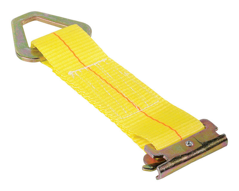 Keeper 2 in. W X 7 in. L Yellow E-Track Tie-Off 2000 lb 1 pk