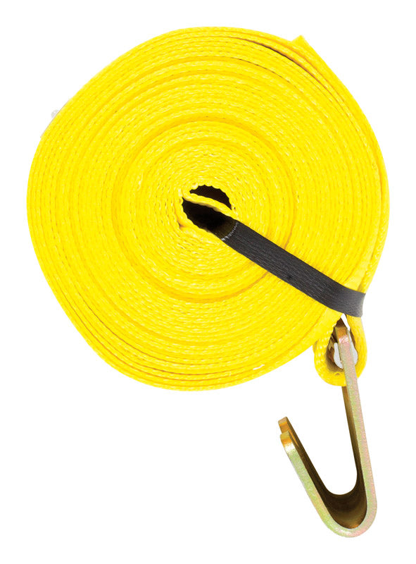 Keeper 4 in. W X 30 ft. L Yellow Winch Strap 5000 lb 1 pk