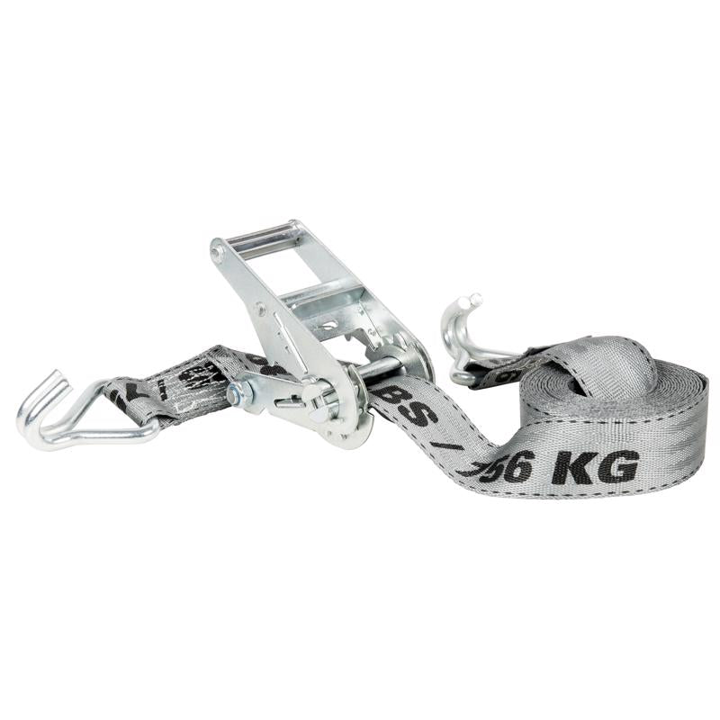 Keeper 1-3/4 in. W X 15 ft. L Black/Gray Tie Down w/Ratchet 1666 lb 1 pk