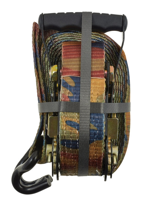 Keeper 2 in. W X 16 ft. L Multicolored Tie Down Strap 3333 lb 1 pk