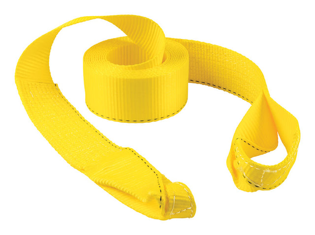 Keeper 3 in. W X 20 ft. L Yellow Vehicle Recovery Strap 11000 lb 1 pk