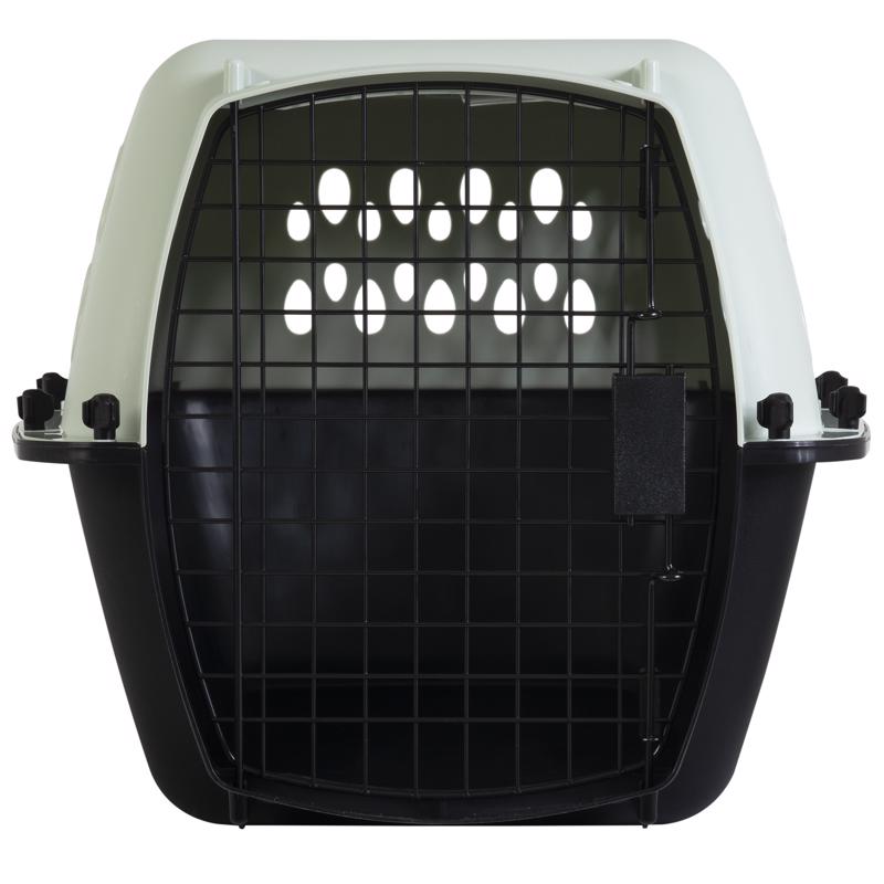 Aspen Pet Pet Porter Plastic Pet Carrier Black/Gray 14.5 in. H X 16.7 in. W X 24 in. D