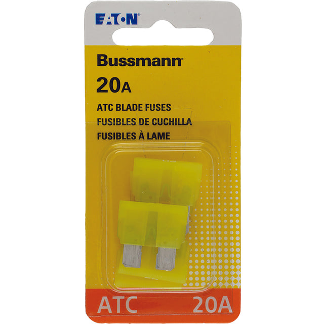 Bussmann 20 amps ATC Yellow Blade Fuse 5 pk