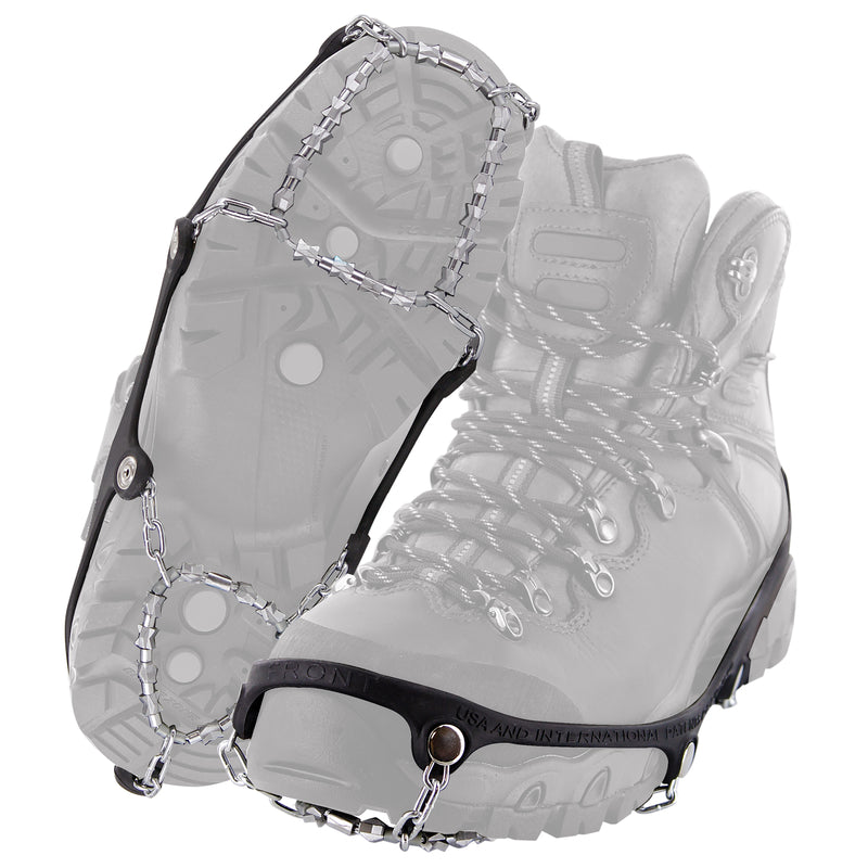 Yaktrax Diamond Grip Unisex Rubber/Steel Snow and Ice Traction Black W 10.5+/M 9.5-12.5 Waterproof 1