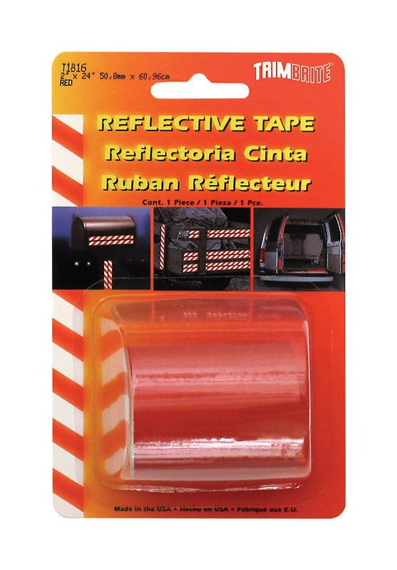 Trim Brite 2 in. W X 24 in. L Red Reflective Tape 1 pk