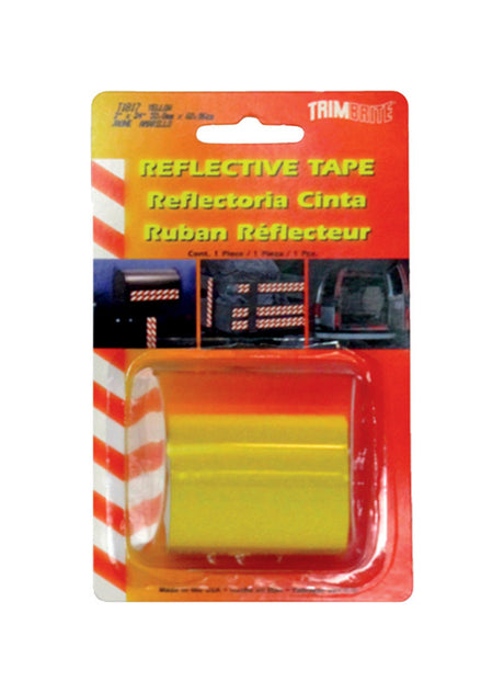 Trim Brite 2 in. W X 24 in. L Yellow Reflective Tape 1 pk