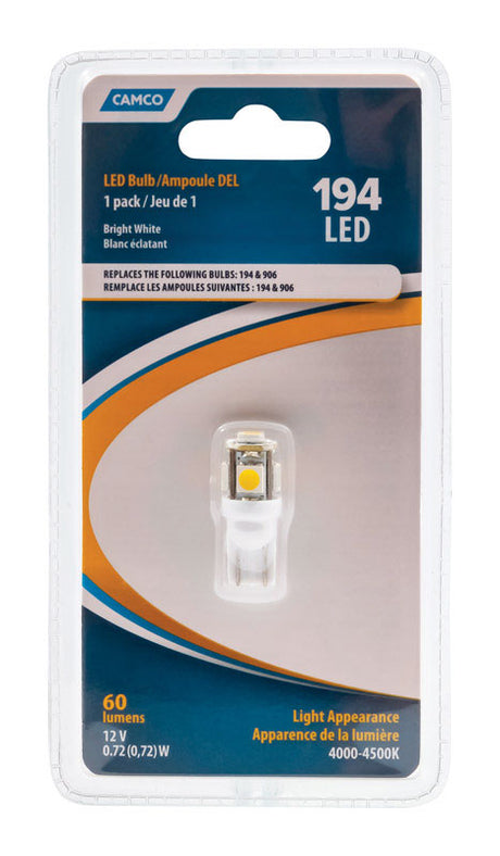 Camco LED Marker/Turn/Utility Automotive Bulb 194