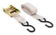 Keeper 2 in. W X 14 ft. L Beige Tie Down w/Ratchet 500 lb 2 pk