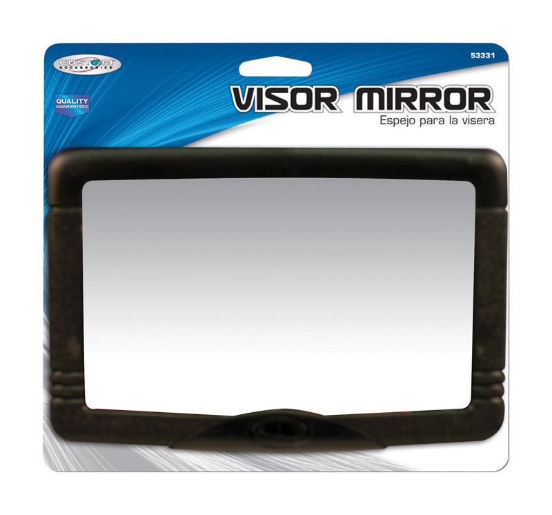 Custom Accessories Black Visor Mirror For Universal 1 pk