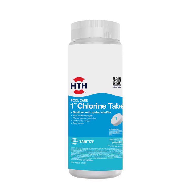 HTH Pool Care Tablet Chlorinating Chemicals 1.5 lb