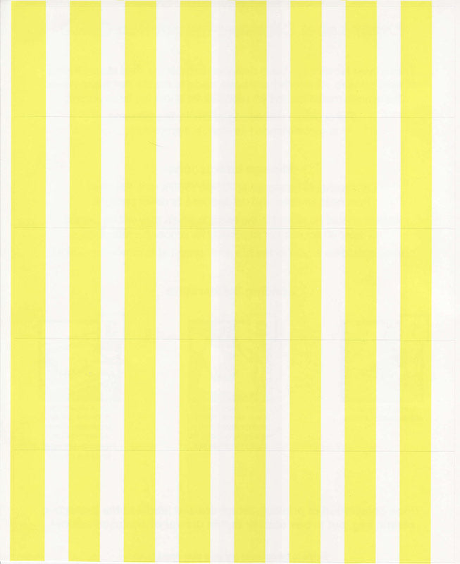 Laser Printer Adhesive Backed Yellow Bin Tag Labels - Sheet