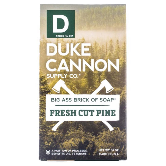 Duke Cannon Big Ass Brick of Soap Fresh Cut Pine Scent Bar Soap 10 oz