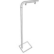 Black Metal Floor Sign Holder 52 in. H X 10 in. W X 14 in. L
