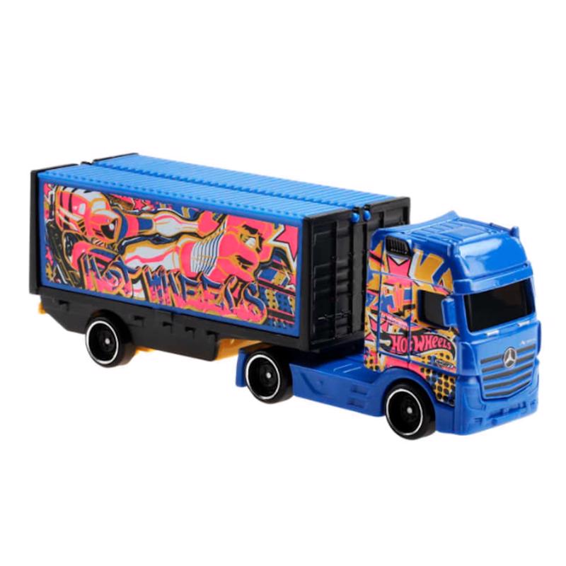 Hot Wheels Track Speed Hauler Truck Assortment Die Cast Multicolored 5 pc