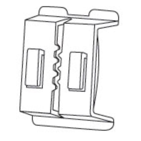 Plastic Shelf Sign Clip 0.75 in. H X 1 in. W