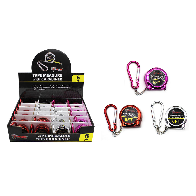 Diamond Visions Max Force 6 ft. L Carabiner Tape Measure 1 pk