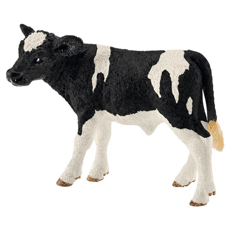 Schleich Farm World Holstein Calf Toy Plastic Black/White