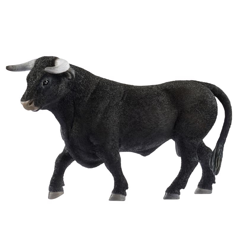 Schleich Farm World Black Bull Toy Plastic Black