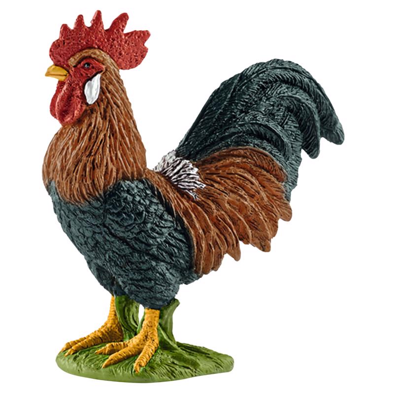 Schleich Farm World Rooster Toy Plastic Multicolored