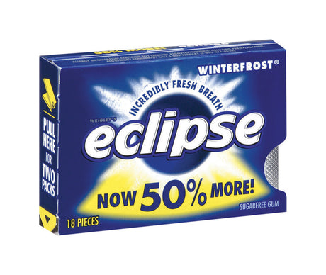 Eclipse Winterfrost Sugar Free Chewing Gum 18 pk