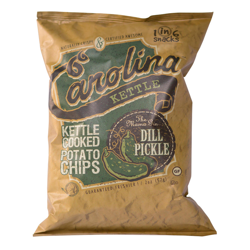 1 in 6 Snacks Carolina Dill Pickle Potato Chips 2 oz Bagged