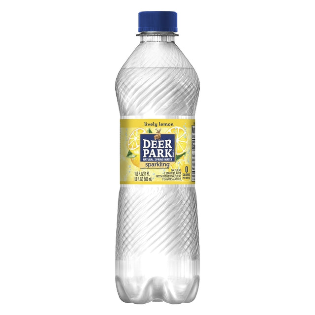 Nestle Waters Deer Park Lemon Sparkling Spring Water 16.9 oz 1 pk