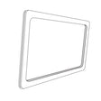 Black Plastic K-Frame Sign Holder 7 in. H X 5-1/2 in. W