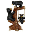 Exhart Resin Multi-color 14 in. Bear Family Garden Statue