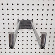 12 in. 375 Silver Metal Double Arm Heavy Duty Utility Display Hooks Peg Hook 5 pk