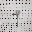 4 in. 250 Silver Metal Quick Back Pegboard Hooks Peg Hook 50 pk