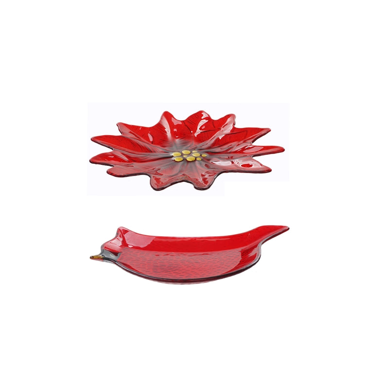 Celebrations Red Cardinal/Poinsettia Centerpiece