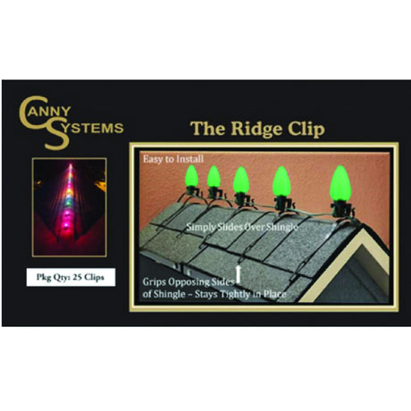 Canny System Ridge Clip Light Clips 25 pk