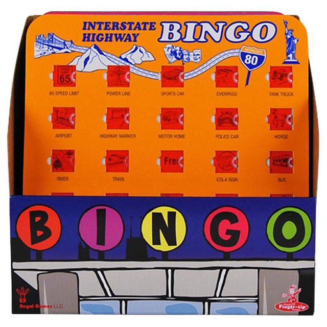 Regal Games Travel Bingo Cards Cardboard/Paper Assorted