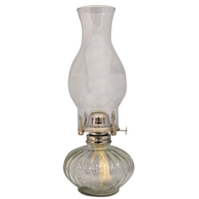 Lamplight Farms Clear Glass 13.81 in. Ellipse Oil Lamp 1 pc