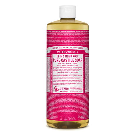 Dr. Bronner's Organic Rose Scent Pure-Castile Liquid Soap 32 oz 1 pk