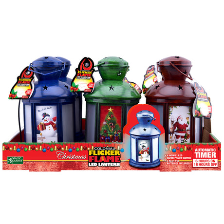 Magic Seasons Christmas Colonial LED Lantern 1 pk