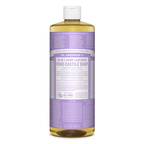 Dr. Bronner's Organic Lavender Scent Pure-Castile Liquid Soap 32 oz 1 pk