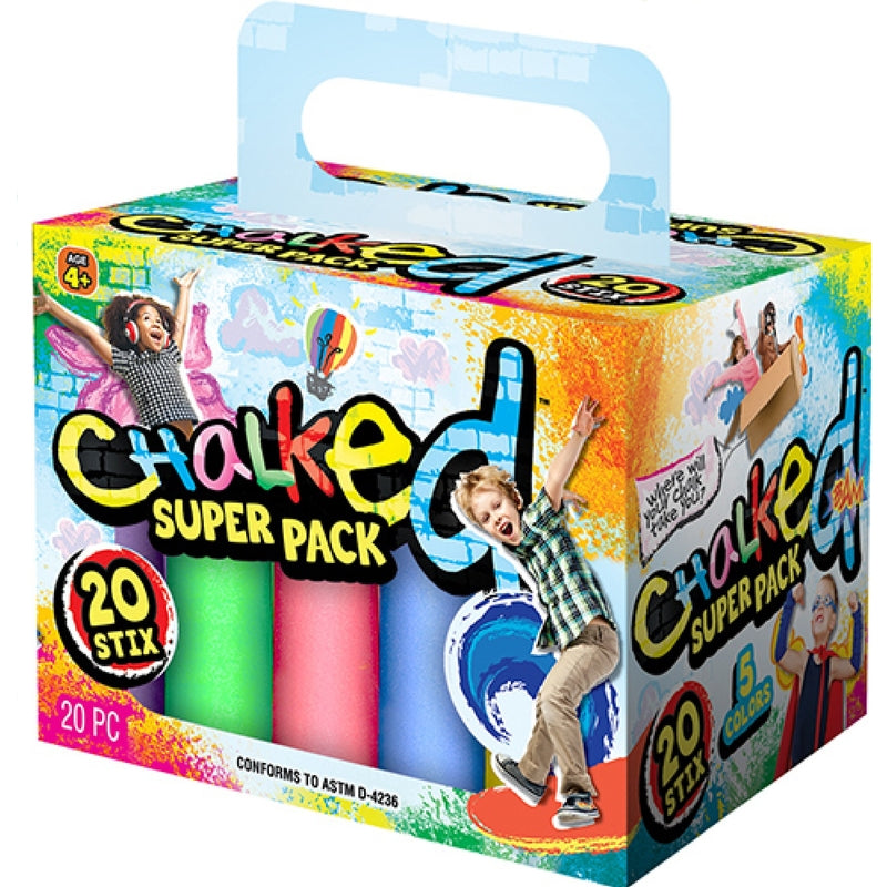 Ja-Ru Sidewalk Chalk Assorted 20 pc