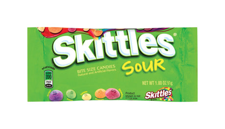 Skittles Sour Assorted Chewy Candy 1.8 oz