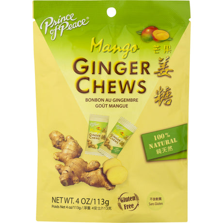 Prince of Peace Mango and Ginger Chews 4 oz