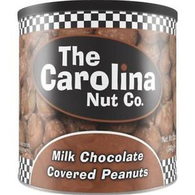 Carolina Nut Co. Chocolate Covered Peanuts 10 oz Can