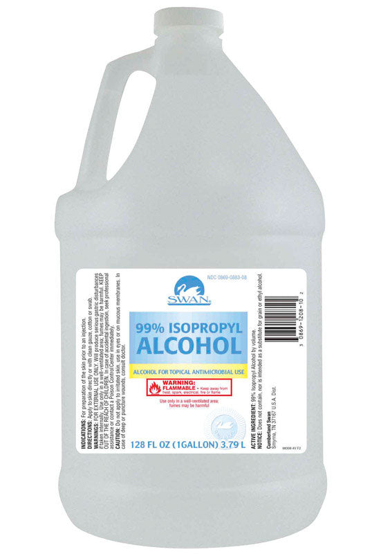 Swan 99% Isopropyl Alcohol 1 gal 1 pk