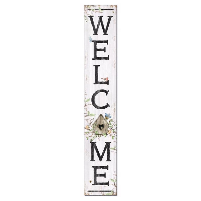 My Word! Multicolored Wood 46.5 in. H Welcome Birdhouse Porch Sign