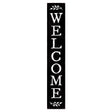 My Word! Multicolored Wood 46.5 in. H Welcome Black Porch Sign