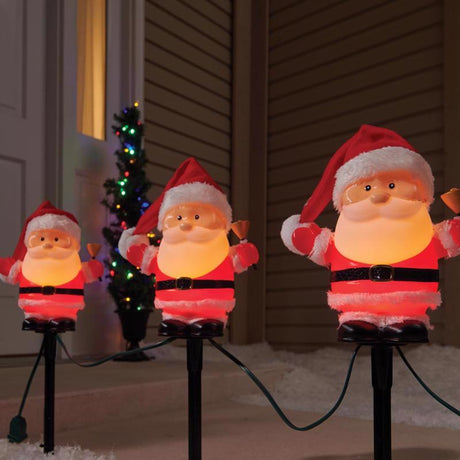 Celebrations Incandescent Clear Santa 6 in. Pathway Decor